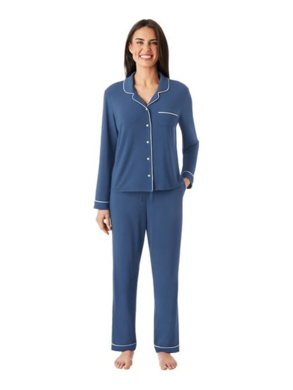 DreamMark Women's 2-Piece Notch Collar Pajama Set